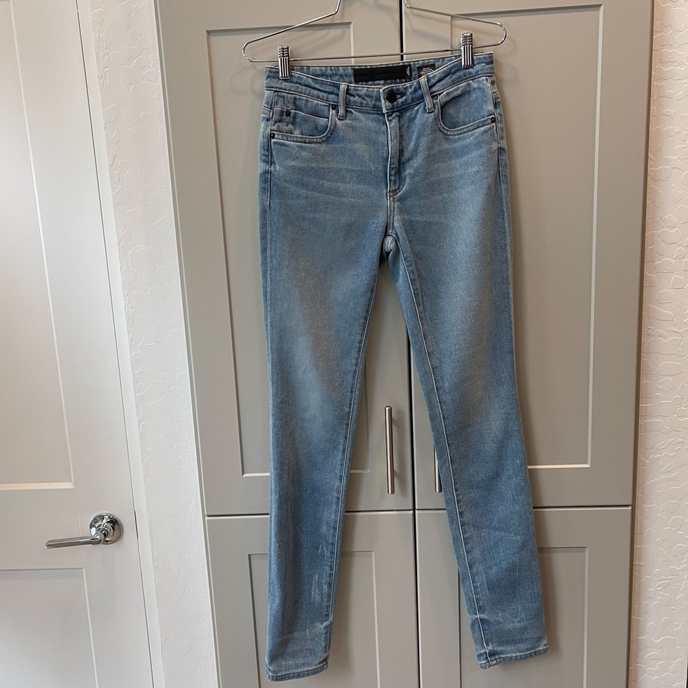Denim X Alexander Wang Blue Skinny Stretch Jeans 25 Designer Casual Luxury